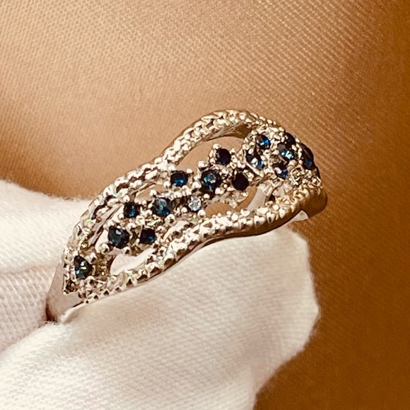 ✨✨✨_ 2x$60_ 925 Sterling Silver CZ Band Ring - Picture 15 of 16